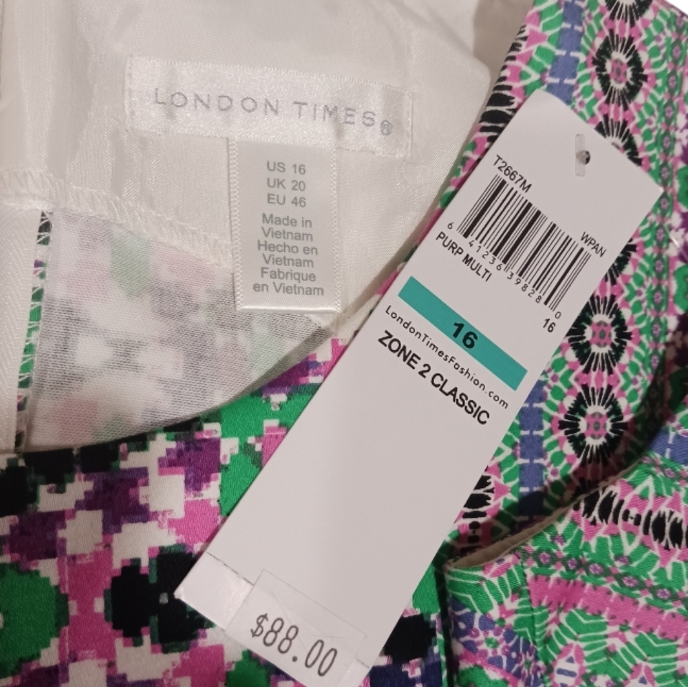 London Times Mandala Print Shift Dress - Picture 4 of 5